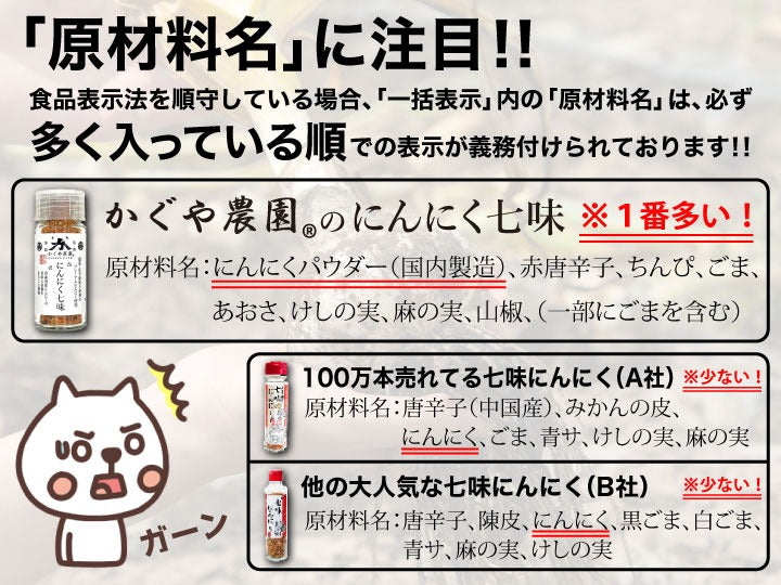 【大人気】青森のにんにく農家が本気出して作った「★にんにく七味★」