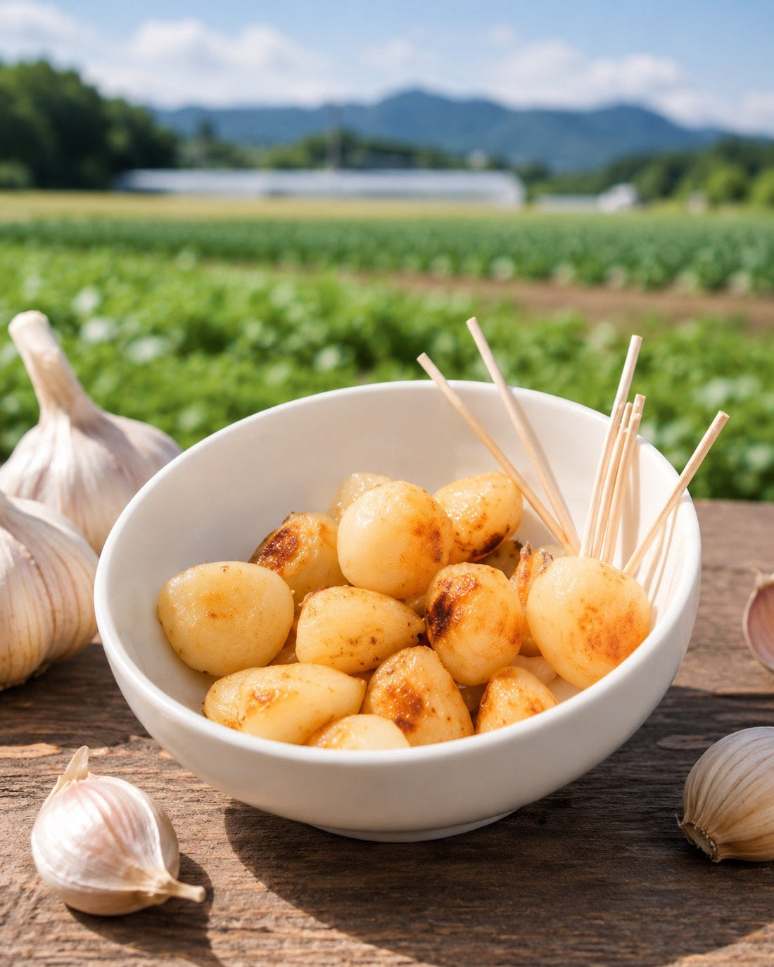 【レシピ】かぐや農園の生にんにく素揚げ（揚げ焼）～ほくほくにんにくポテト～