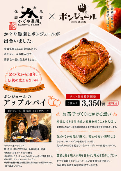 【予約・テスト販売】ボンジュールのアップルパイ（送料無料）