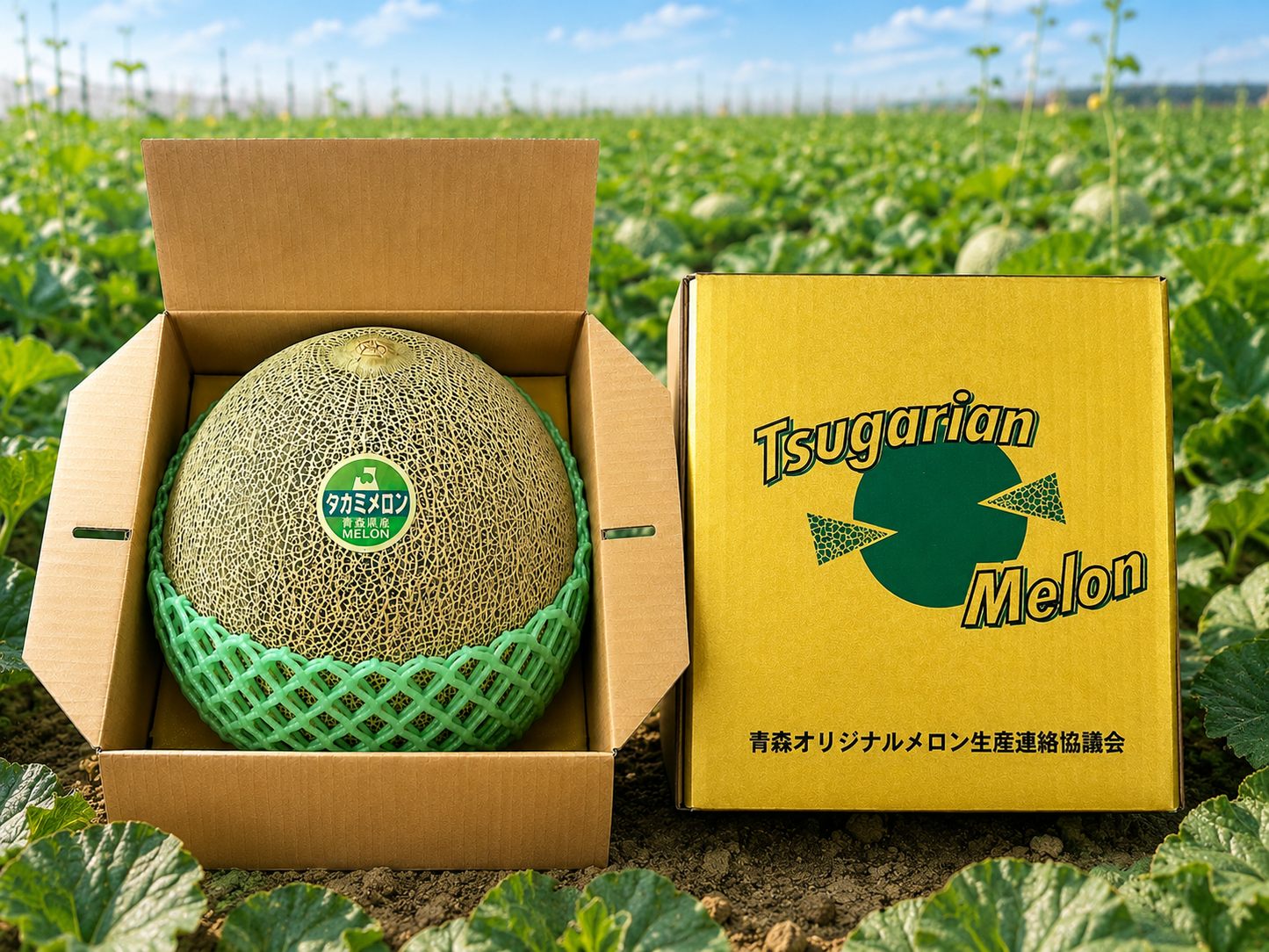 【予約商品】【送料無料】青森県産 高級「タカミメロン」