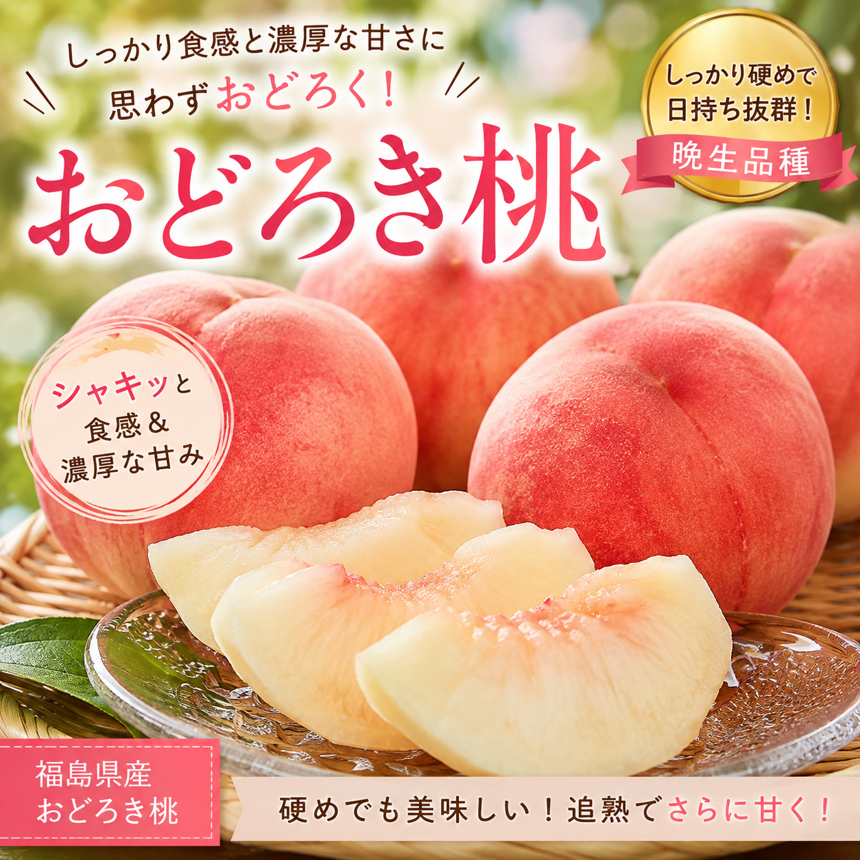 【数量限定ゲリラ販売！】【送料無料】青森県産　おどろき桃　特秀品５キロ箱