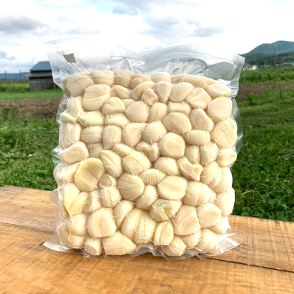青森県産 最高級品種ホワイト６片の冷凍むきにんにく １キロ